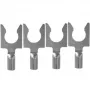 Разъем акустический AudioQuest 1014/S Spade Silver (4)